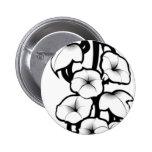 Bell Flower Tribal Pinback Button