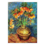 Bell Lilies in a Copper Vase, Van Gogh Card