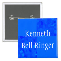 "Bell Ringer" - Blue Mosaic w/ Name Buttons