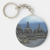 Bell structures, Borobudur, Java, Indonesia Key Chain