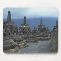 Bell structures, Borobudur, Java, Indonesia Mouse Pads