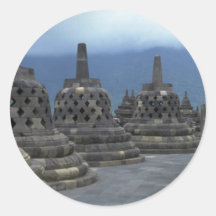 Bell structures, Borobudur, Java, Indonesia Sticker