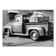 Bell Telephone Ad Truck 1950's Dyersburg Jackson T Photograph