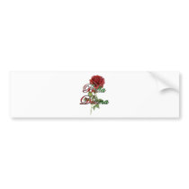 Bella Donna (Beautiful Woman) Bumper Sticker