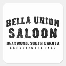 Bella Union Saloon Square Sticker