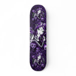 "Belladonna" Gothic Purple Skull Fairy Skateboard
