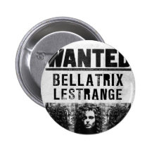 Bellatrix Lestrange Wanted Poster Buttons