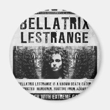 Bellatrix Lestrange Wanted Poster Magnet