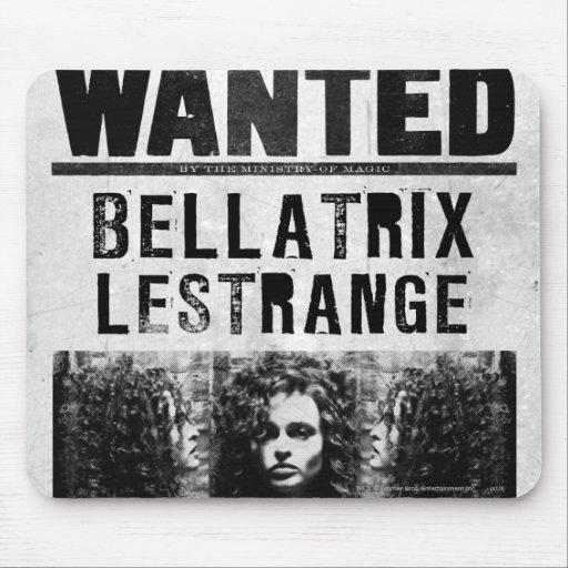 Bellatrix Lestrange Wanted Poster Mouse Pad | Zazzle