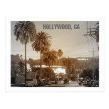 Belle carte postale de Hollywood !