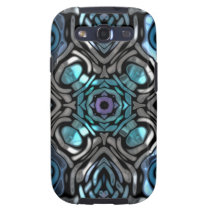 Belle conception bleue et noire de marqueterie coques case-mate