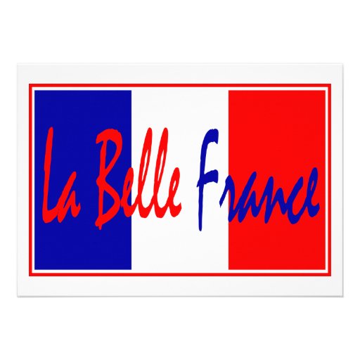 Belle France - invitation française de La de parti