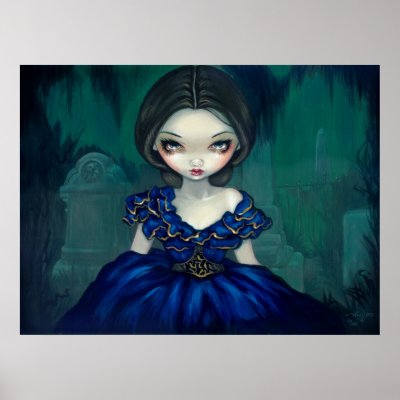Belle of Bonaventure - Southern Gothic Art Print by strangeling