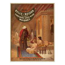 Belle of Nelson sour mash whiskey Postcards