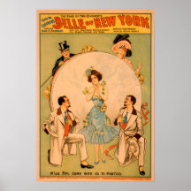 "Belle of New York" Musical Theatre Poster