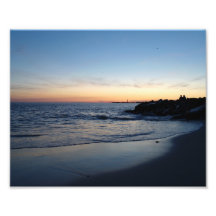 Belle photo de coucher du soleil de plage