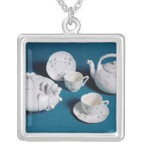 Belleek tea service necklaces
