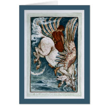 Bellerophon on Pegasus Card