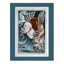 Bellerophon on Pegasus Postcard