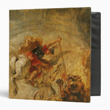 Bellerophon Riding Pegasus Fighting the Chimaera Vinyl Binders