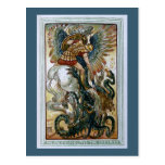 Bellerophon slays the Chimaera Postcard