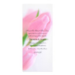 Belles tulipes roses, faire-part de mariage romant