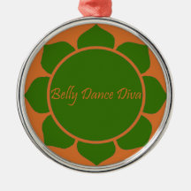 Belly Dance Diva Christmas Ornaments