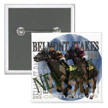 Belmont 145 pinback button