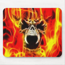 Belphegor Fiery Skull Mousepads