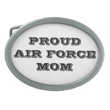 Belt Buckle Proud Air Force Mom