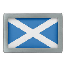 Belt Buckle with Flag of Scotland