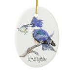 Belted Kingfisher - Bird, Nature Christmas Ornaments