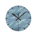 Beluga Whale Clock Beluga Whale Art Wall Clock