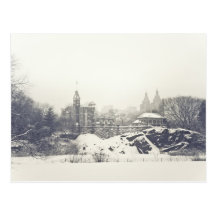 Belvedere Castle in the Winter in Central Park Post Card