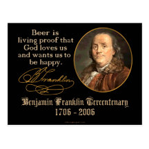 Ben Franklin - Beer Postcards