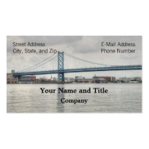 Ben Franklin Bridge Business Cards