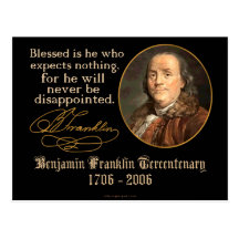 Ben Franklin - Expectations Postcards