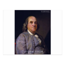 Ben Franklin "Love Thy Neibhbor But.." Quote Gifts Postcards