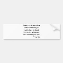 Ben Franklin Quote 2a Bumper Stickers