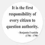 Ben Franklin Quote 3a Stickers
