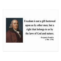 Ben Franklin Quote 4b Postcards