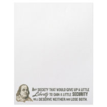 Ben Franklin Quote Letterhead