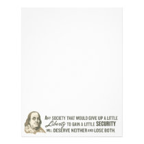 Ben Franklin Quote Letterhead letterhead