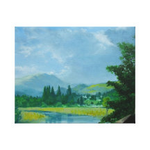 Ben Ledi from the Red Bridge, Callander Gallery Wrap Canvas
