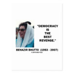 Benazir Bhutto Democracy Is The Best Revenge Post Cards