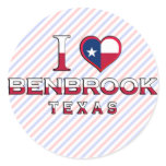 Benbrook, Texas Round Sticker