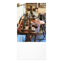 Bench in Dental Lab Personalized Photo Card