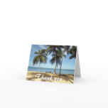 Bench on Beach Thank You Card