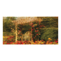 Bench - The Rose Garden Photo Card