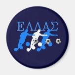 Bend it Hellas style Greece Soccer fans gifts Magnets